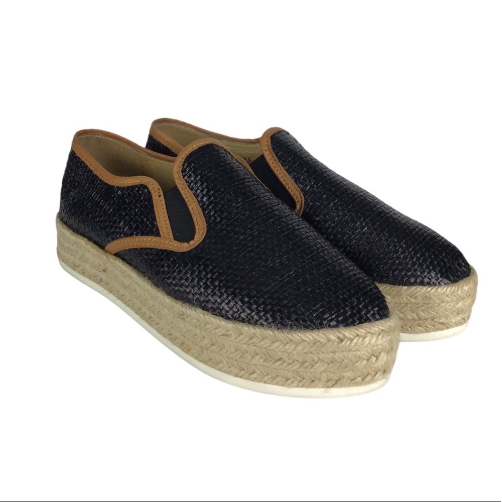 Matt Bernson Azure Espadrille Flat Wedge Size 7M - Picture 1 of 10